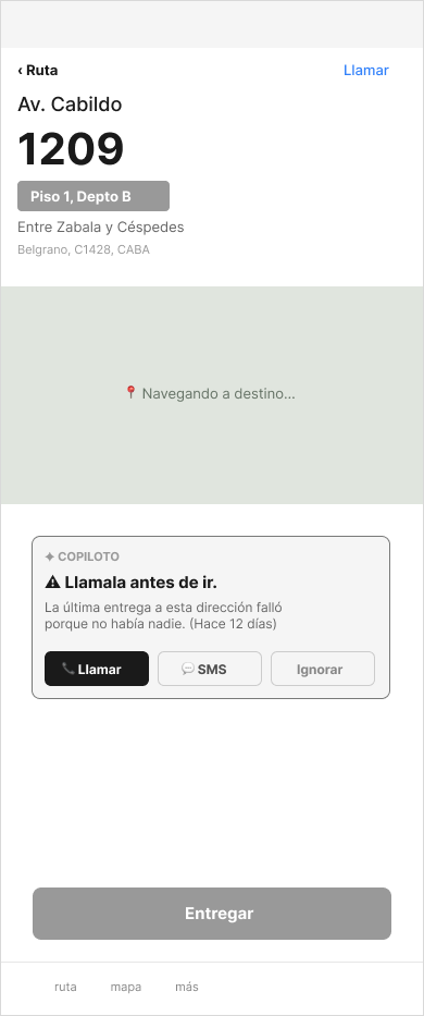 Wireframe P2 — Navegando a la zona